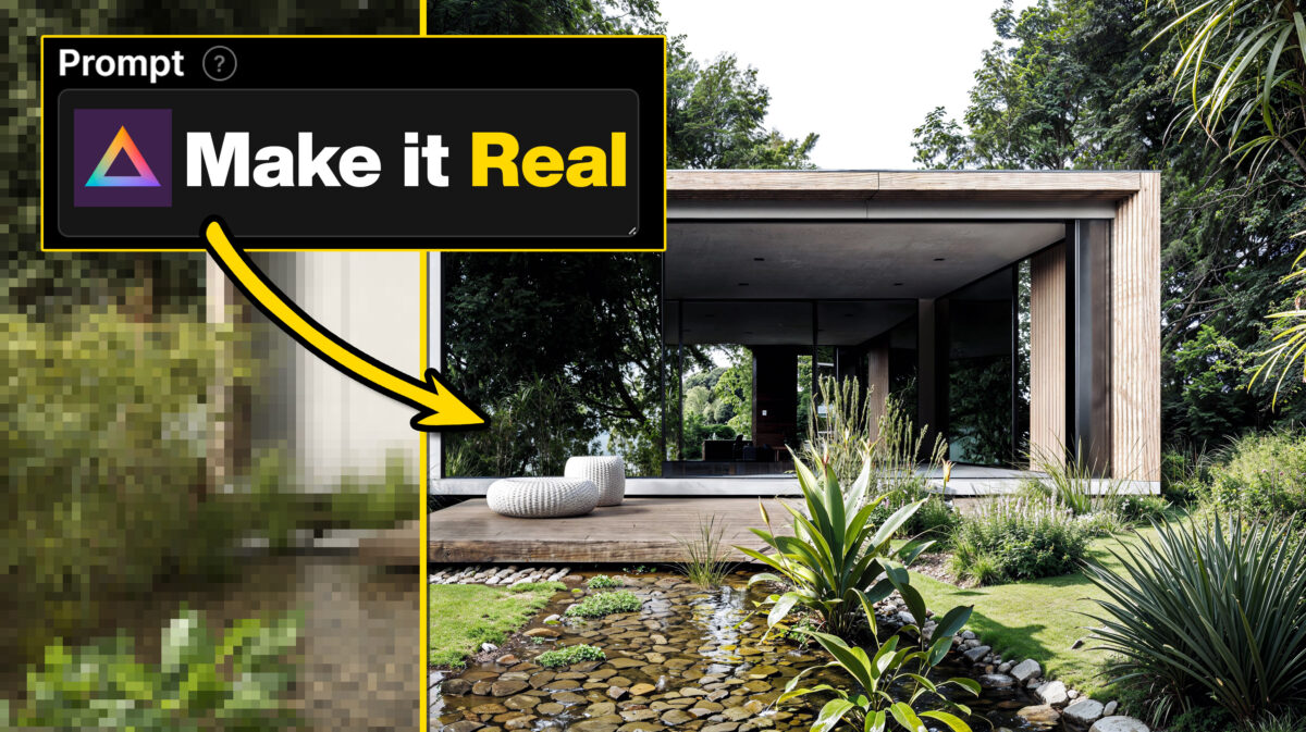 Enhancing Architectural Renders with AI