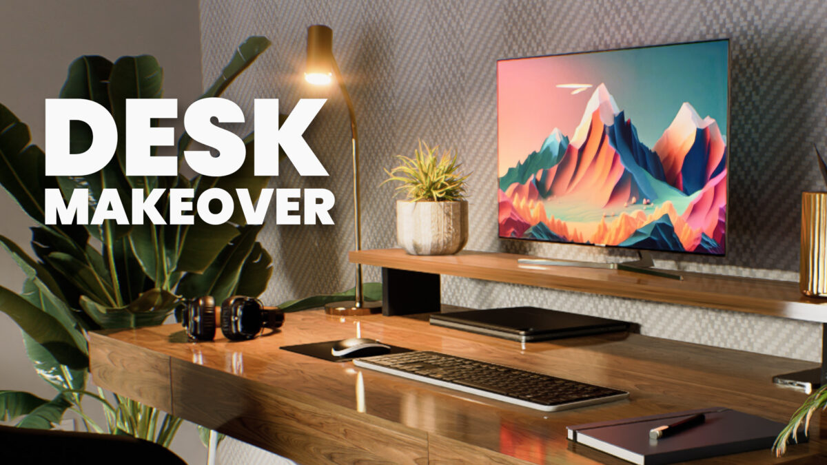 Transforming a Desk Setup with 3D Realism