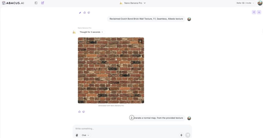 Text prompt and result