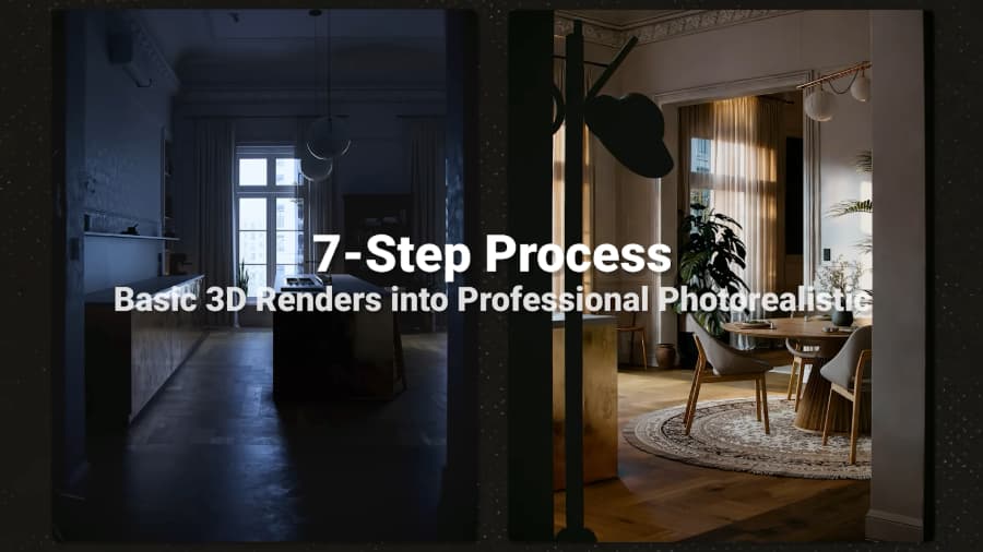 The 7 Step Process to Make Your 3D Renders Actually Look Real - Nuno ...